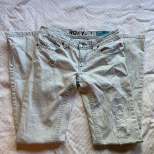 Roxy Light Blue Distressed Jeans